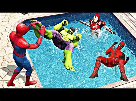 GTA 5 Epic Water Ràgdolls Spider Man Jumps Fails ep 21 ragdolls