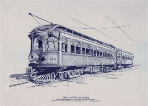 The Galveston Houston Electric Railway Held The Record For The Fastest