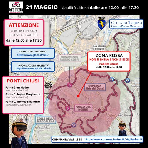 Modifiche alla viabilità per il Giro dItalia Il Torinese