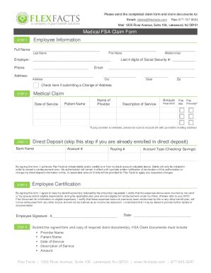 Fillable Online Fsa Spending Account Claim Form Fax Email Print Pdffiller