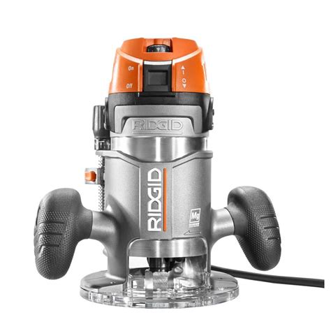 Ridgid 11 Amp 2 Hp 12 In Corded Fixed Base Router R22002 The Home Depot