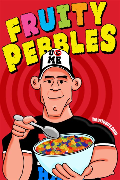 John Cena Sign Fruity Pebbles - Bearman Cartoons