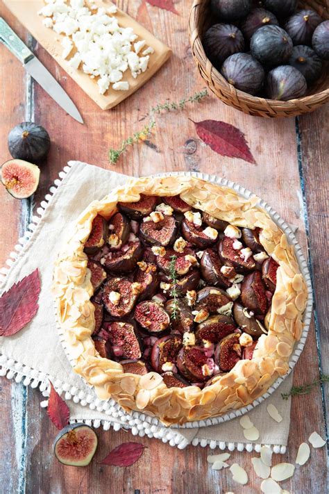 Tarte rustique figues et feta parfumée au thym Recettes de cuisine