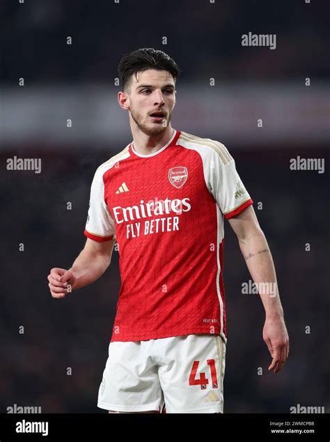 London Uk 24th Feb 2024 Declan Rice Of Arsenal During The Premier