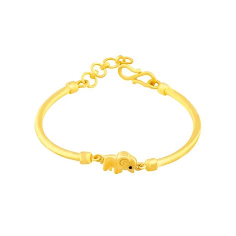 Golden Elephant 22kt Gold Bracelet For Children