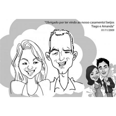 Caricatura Convite De Casamento Chs Produtora Canecas Personalizadas