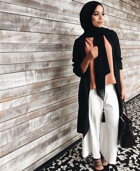 Pinterest Eighthhorcruxx Top White Trousers Black Cardigan Black