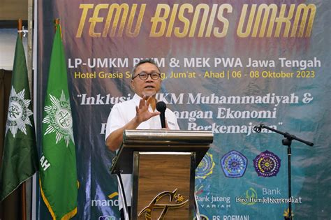 Hadiri Rakorwil PWM Di Semarang Mendag Zulkifli Hasan Kerja Sama