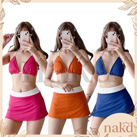2024 1677 NAKD TRENDY SET BATHING SEXY SABINA TWOTONED WEAR SWIMSUIT PADDED BIKINI SUIT FASHION