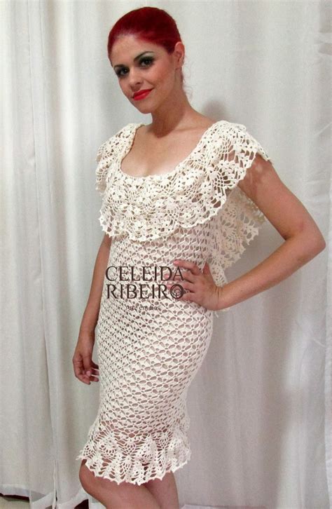 Celeida Ribeiro Vestido De Crochet