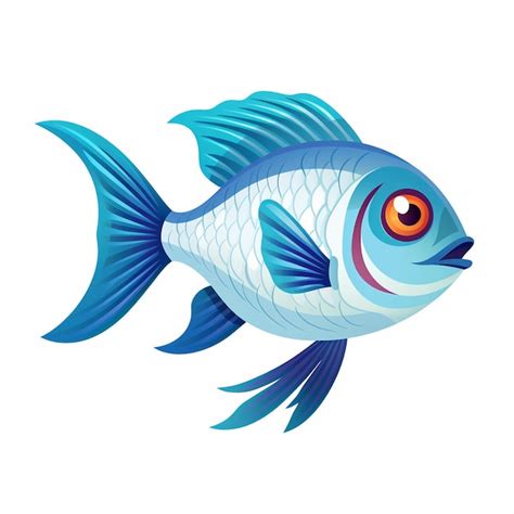 Premium Vector | A drawing of a fish with an eye on it