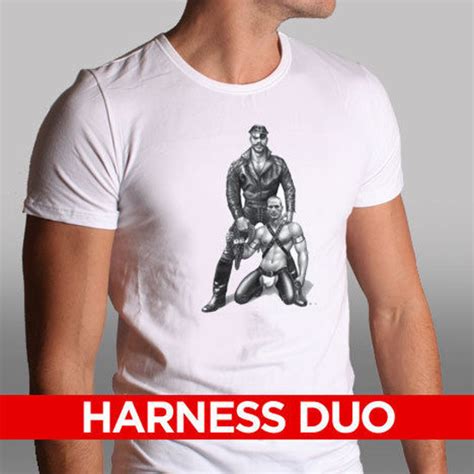 Tom Of Finland T Shirts Tank Tops Gay Leather Fetish Muscle Men S Art Fitted Tee Ebay