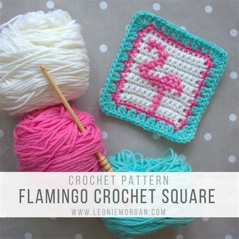 Flamingo Square Crochet Pattern Woolnhook By Leonie Morgan Crochet