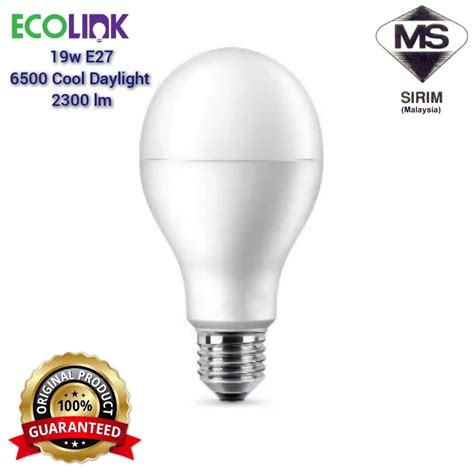 Ecolink Led Bulb W E K Cool Daylight Shopee Malaysia