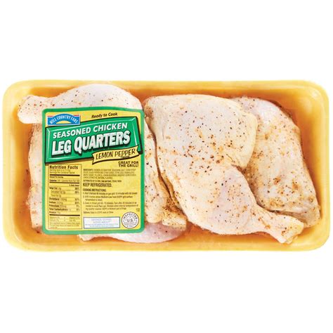 Hill Country Fare Lemon Pepper Seasoned Chicken Leg Quarters Shop