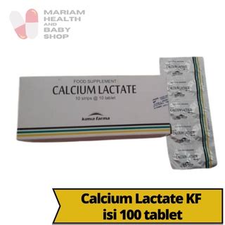 Jual Calcium Lactate Kimia Farma Isi 100 Tablet Shopee Indonesia