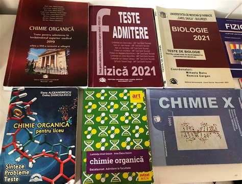 Materiale Admitere La Medicina Bucuresti Fizica Chimie Biologie Roman