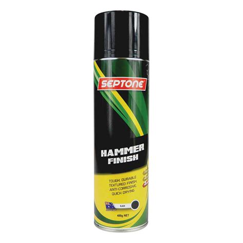 Septone® Hammer Finish Paint Metallic Black 400g Supercheap Auto