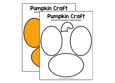 Free Pumpkin Craft Printable - The Keeper of the Memories