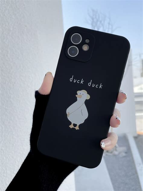 A Person Holding Up A Phone Case With A Duck On It