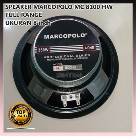 Jual Speaker Woofer Inch Mc Hw Fullrange Marcopolo Mc Hw