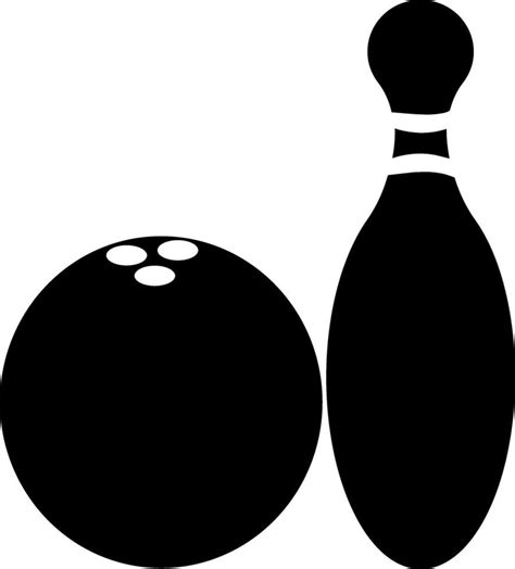 bowling pin with ball. 24913844 Vector Art at Vecteezy