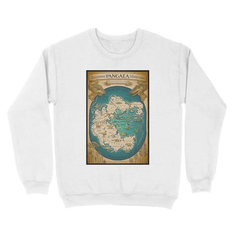 Map Of The Supercontinent Pangaea Unisex Crewneck Sweatshirt Chief T