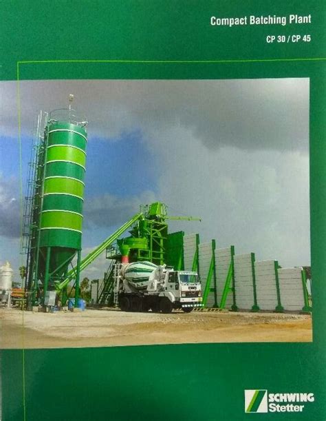 Schwing Stetter Rmc Plants Capacity 30 At Best Price In Pune Id