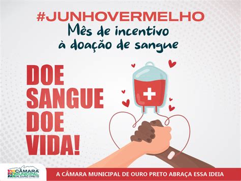 Junho Vermelho Doação de Sangue entra em pauta na Câmara Municipal