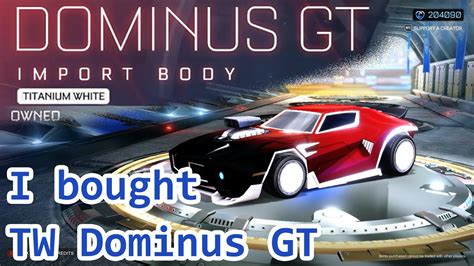 Titanium White Dominus Gt Designs And Ingame Showcase Rocket League