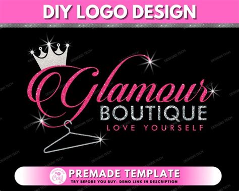 DIY Boutique Logo Edit Yourself Logo Fashion Logo Clothing - Etsy