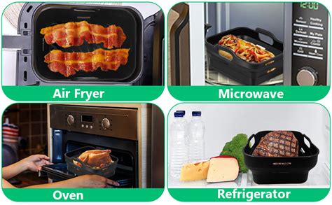 Moleath Silicone Air Fryer Liners Upgraded Lager Size Airfryer