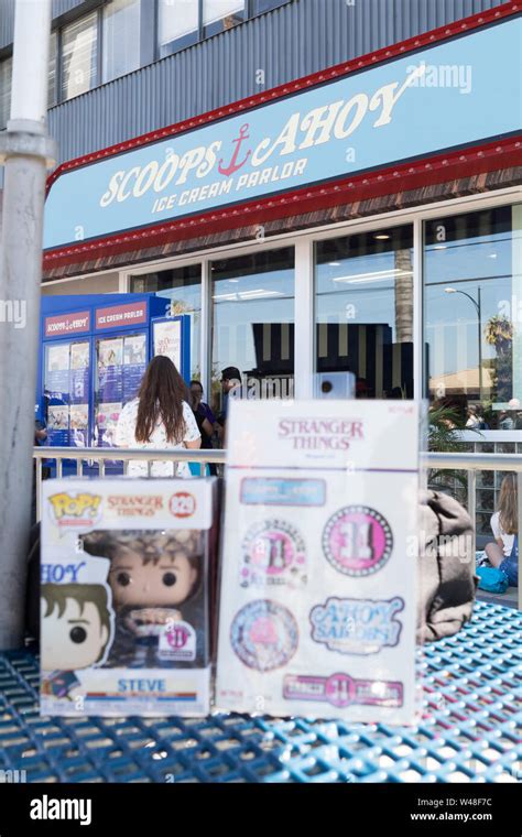 Burbank California Usa July 14 2019 Netflix Stranger Things Season 3 Scoops Ahoy Pop Up