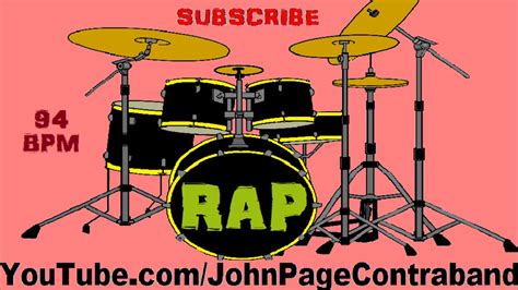 Rap Drum Beat With Bass 94 Bpm Loop Hip Hop YouTube