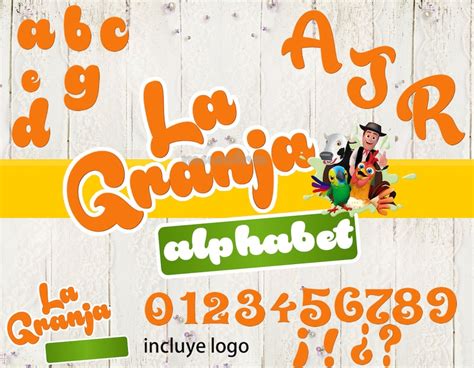 Alfabeto Alphabet La Granja De Zenon Letras Numeros Png Logo Etsy M Xico