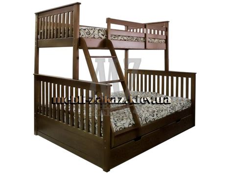 Двухъярусная кровать Олимп Олигарх 90(140)*190 + Матрасы ComFort зима ...