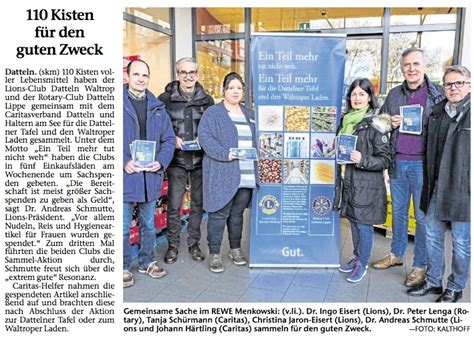 Kisten F R Den Guten Zweck Rotary Club Datteln Lippe