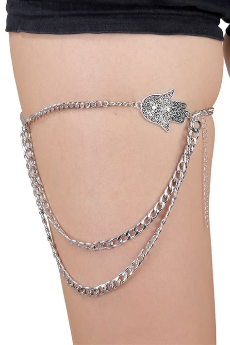 Buy Hand Symbol Leg Thigh Chain Party Thigh Jewelry Online