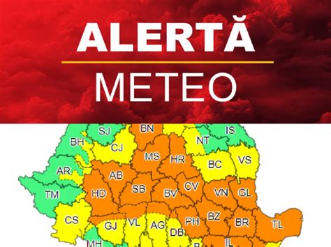 Meteorologii au emis o avertizare de ploi vânt grindină şi descărcări