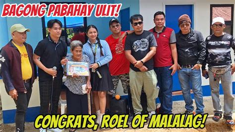 PABAHAY NI ROEL OF MALALAG KAY LOLA LILIA NAG RIBBON CUTTING NA YouTube