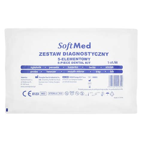 Zestaw Stomatologiczny Diagnostyczny J U Sterylny Softmed Ref Hndk