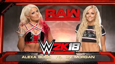 Alexa Bliss Vs Liv Morgan Wwe Backstage Brawl Match Youtube