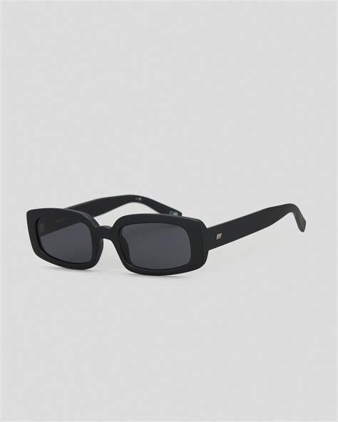 Shop Le Specs Dynamite Sunglasses In Matte Black Smoke Mono Fast Shipping And Easy Returns