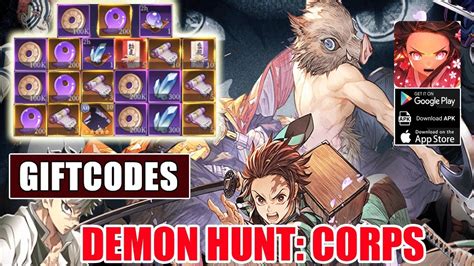 Demon Hunt Corps 7 Giftcodes Gameplay Demon Slayer Android IOS