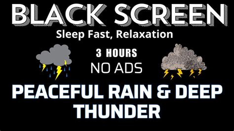 Heavy Thunderstorm Rain Peaceful Rain Deep Thunder Sleep Fast