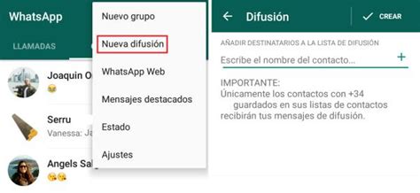 Cómo enviar un mensaje a varias personas por Whatsapp