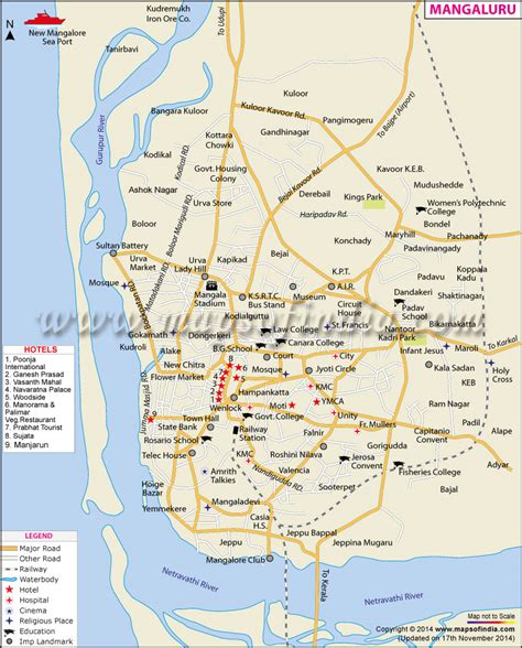 Mangaluru Mangalore City Map