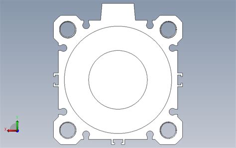 气缸cq2a63 40d Solidworks 2009 模型图纸下载 懒石网