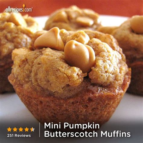 Mini Pumpkin Butterscotch Muffins Recipe Pumpkin Butterscotch