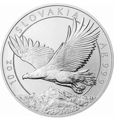 Oz Nzd Niue Silver Slovak Eagle Coin Bu In Capsule